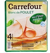 Blanc de poulet aux fines herbes -2% Carrefour