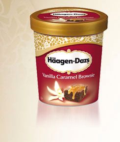 Haagen dazs - vanilla caramel brownie