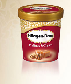 Haagen dazs - praline & cream