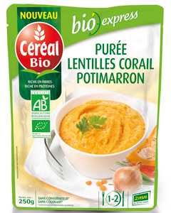 Pure lentilles corail potimarron (cral bio)