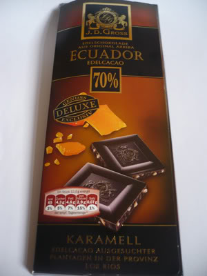 Chocolat noir ecuador 70% caramel (jdgross pour lidl)