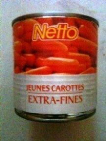 Jeunes carottes extra-fines (netto)