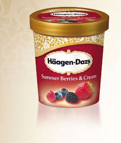 Haagen dazs - summer berries & cream