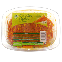 Salade de carottes rpes assaisonne 500g (leader price)