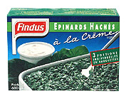Epinards hachs a la creme findus