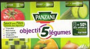 Sauce panzani objectif 5 lgumes (3x95grs)
