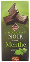 Chocolat Noir fourr Menthe (Leader Price)