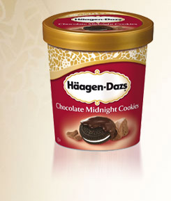 Haagen dazs - chocolate midnight cookies