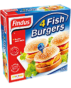 Fish burgers findus