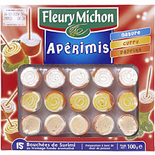 Aprimis (bouches apritives au surimi) fleury michon
