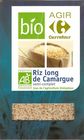 Carrefour "agir" riz long de camargue bio