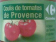 Carrefour coulis de tomates de provence