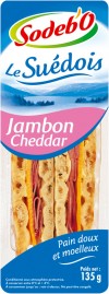 Sandwich sodebo "le sudois" jambon cheddar fondu