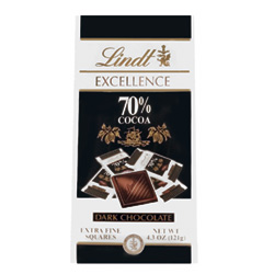 Chocolat lindt excellence noir 70% de cacao