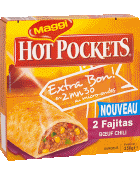 Hot pockets fajitas boeuf chili-maggi