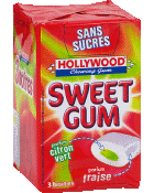 Hollywood sweet gum sans sucres
