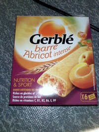 Gerbl barre abricot (1 barre : 35g)