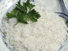Calories riz cuit