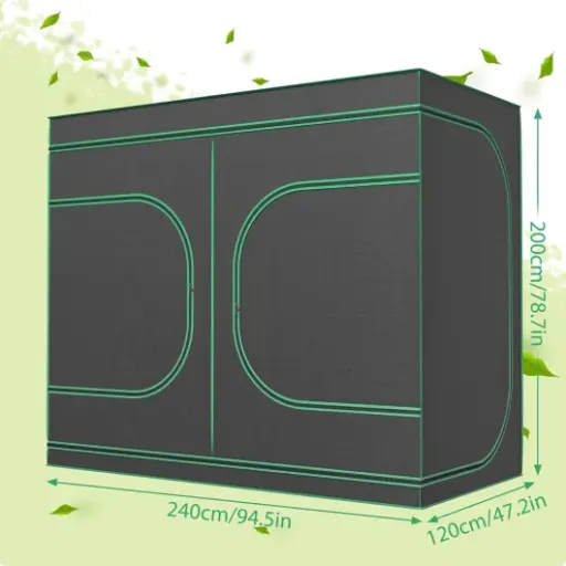 Test UISEBRT Tente de culture 240x120x200 : grosse box, petit prix, quelques surprises