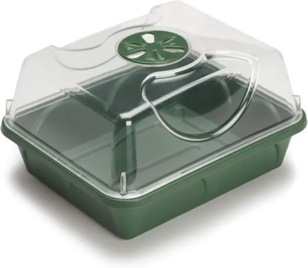 EarlyGrow Propagateur électrique Chauffant résistant aux Chocs pour Rebord de fenêtre à 3 Baies
