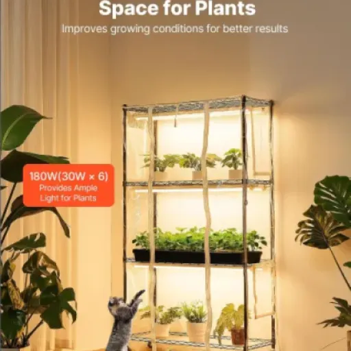 Test VEVOR Serre Intérieur 4 niveaux : pratique pour démarrer ses plants, mais pas sans défauts