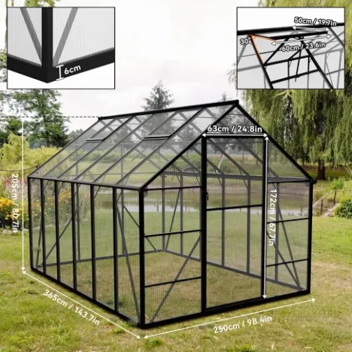 Test Aufun Serre Premium 9,5 m² : une grande serre correcte mais pas si simple à monter