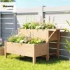 Test Outsunny Potager sur Pieds 2 Niveaux : pratique pour débuter un petit potager sans se casser le dos