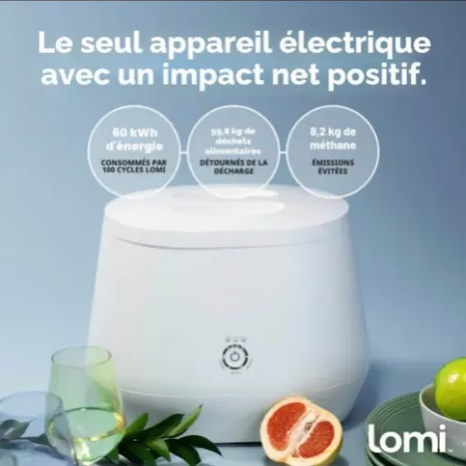 Test LOMI Composteur Intelligent : moins d'ordures, plus de “pseudo-compost” sur le plan de travail