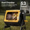 Test MAYGROVE Composteur 200L : le tambour qui simplifie (un peu) le compost au jardin