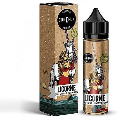 Eliquide Licorne 50ml Végétol Curieux - Sans Nicotine et sans Tabac