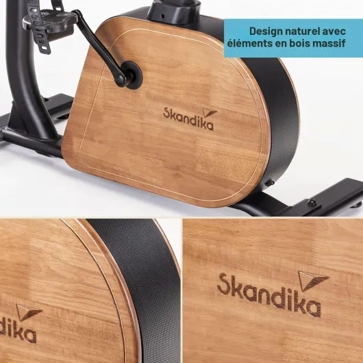 Vélo d'appartement Trevek P12-G, 16 Niveaux de Résistance, Freinage Magnétique Ultra-Silencieux, Autoalimenté, Masse d'inertie 12KG, Velo appartement, Guidon réglables, Kinomap, Max 120KG