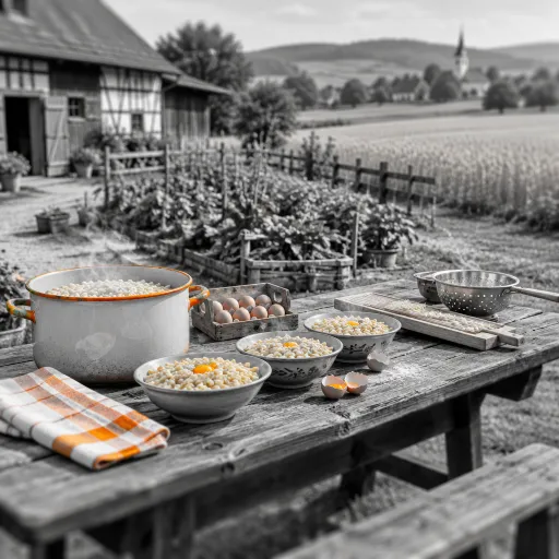 Spaetzle aux oeufs frais