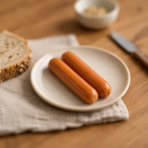 
saucisses type knacki 'weight watchers': par portion de 2 saucisses