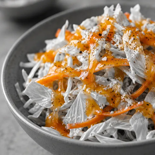 Salade de chou avec vinaigrette faite maison