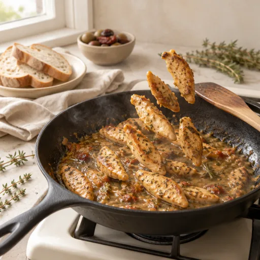 Aiguillettes de poulet provençale volaé