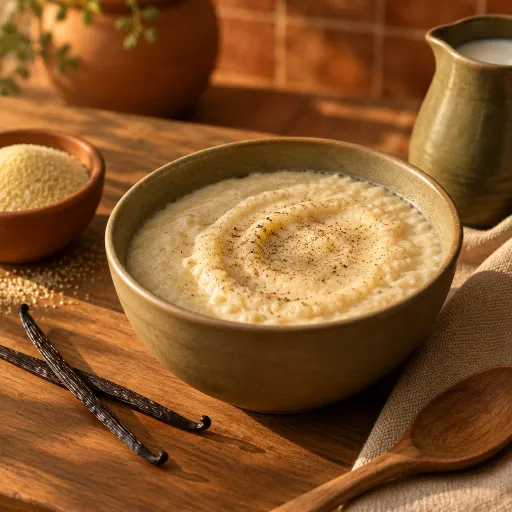Semoule au lait aromatisée saveur vanille King Frais lidl