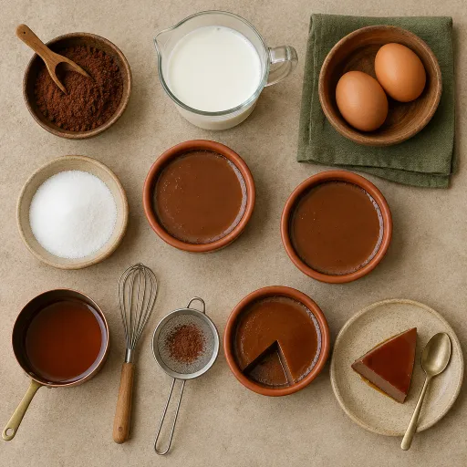 Flan alsa (chocolat) à faire sois meme
