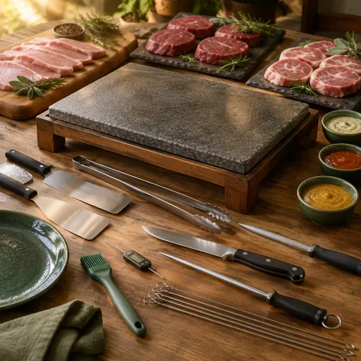 La pierrade assortiment bigard veau boeuf porc