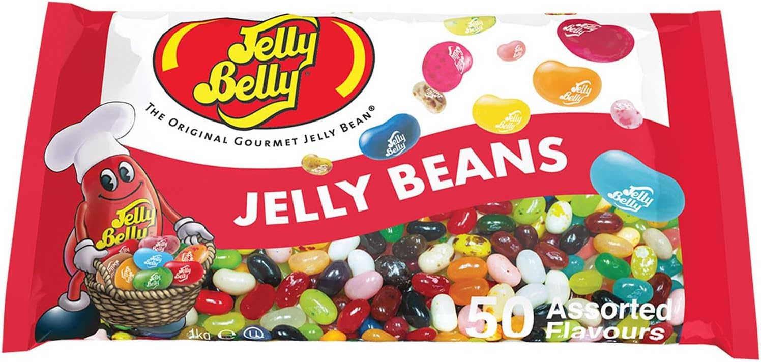 Bonbons - Jelly Belly - Sac vrac de 50 parfums assortis (1kg) Assorti 1 kg (Lot de 1)