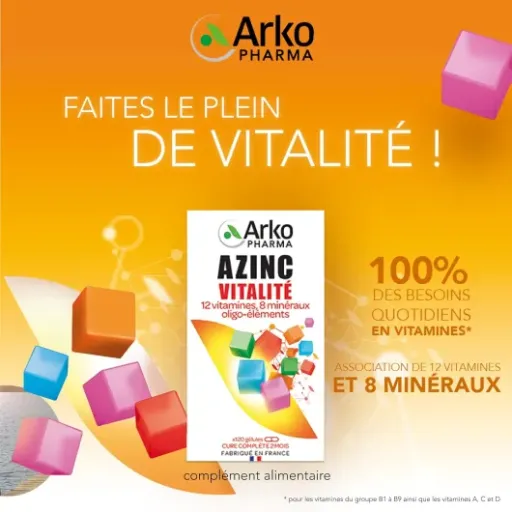 Avis Azinc Vitalité Arkopharma : un multi pour la fatigue et le surmenage au quotidien