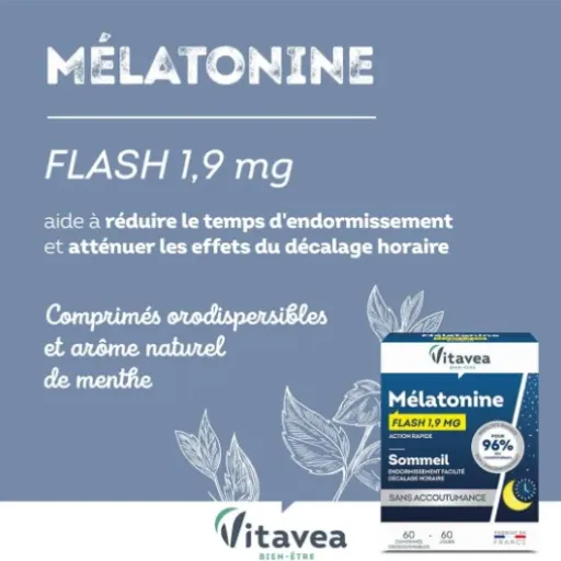 Avis Vitavea Mélatonine 1,9 mg : un coup de pouce costaud pour l’endormissement