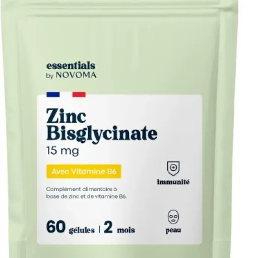 Avis Novoma Zinc Bisglycinate + B6 : un complément ciblé pour peau, immunité et cheveux