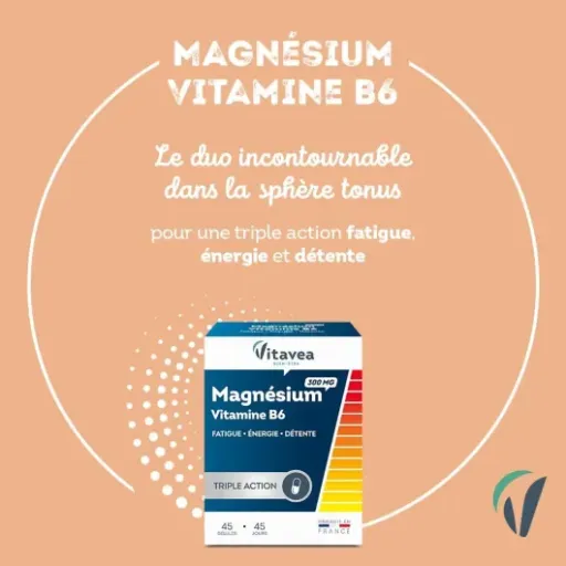 Avis Vitavea Magnésium 300 mg Vitamine B6 : un basique anti-fatigue simple et efficace sur le papier