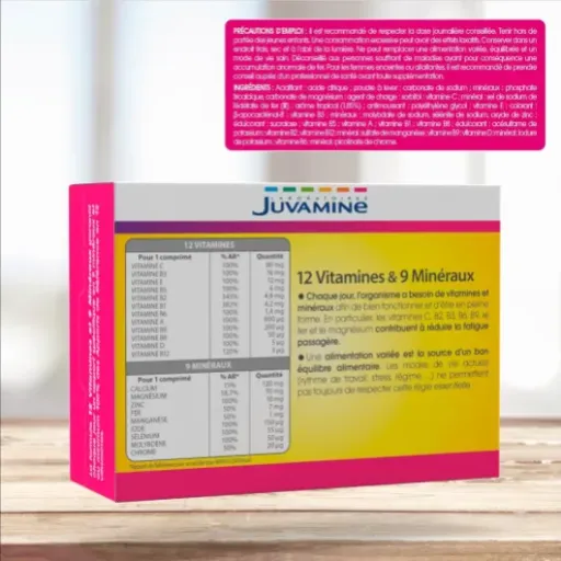 Avis JUVAMINE 12 Vitamines & 9 Minéraux : un coup de pouce simple contre la fatigue