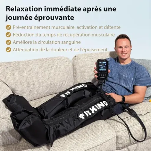 Avis FIT KING Massage Jambes Bottes Pressothérapie : un appareil sérieux pour récupérer après le sport et soulager les jambes lourdes