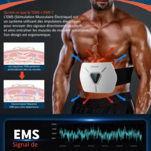 Avis Ceinture Abdominale KANGLANKAN : une EMS complète pour muscler abdos et dos sans prise de tête