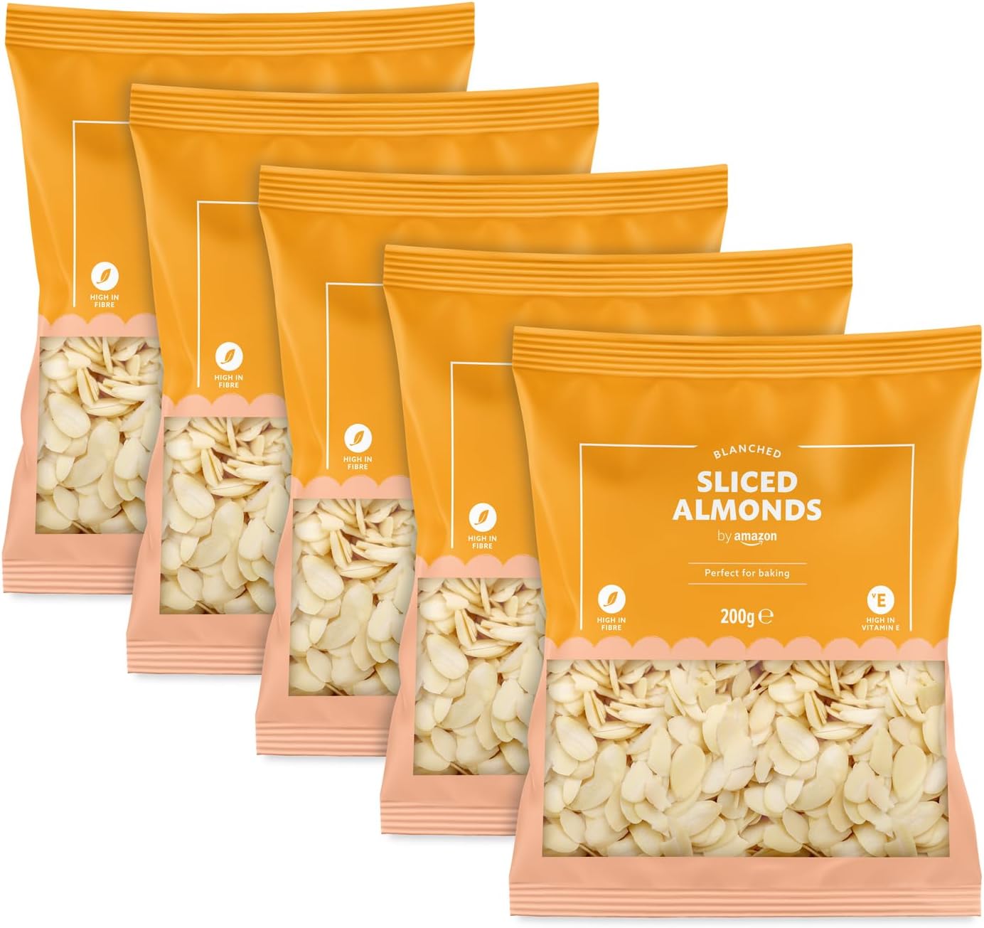 Amandes émondées Effilées, 200g, lot de 5