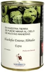 Artichauts Entiers Assaisonnés - Agriculture traditionnelle - Naturel et Frais - Conditionnement de 425 g