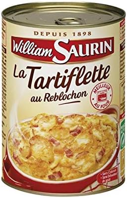 Délicieuse Tartiflette au Reblochon par William Saurin - Recette Traditionnelle Savoyarde 410g • Plat Cuisiné de Qualité Gourmet • Epicerie Salée Finement Prépar - Le Lot De 4