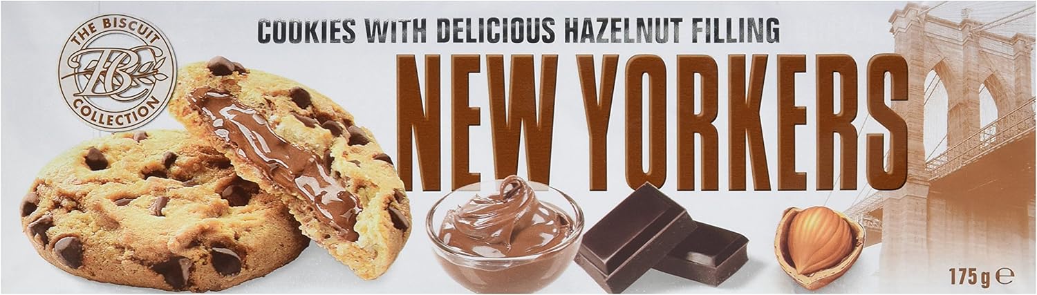 The Biscuit Collection Cookies au chocolat et noisettes - New Yorkers - Le paquet de 175 g